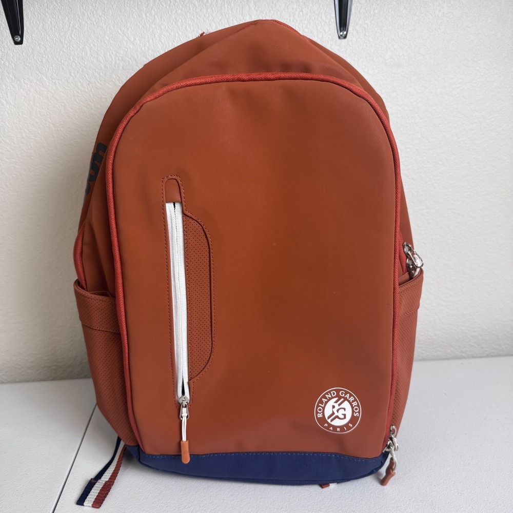 Wilson Roland Garros Tennis Backpack Clay Orange Limited Edition FLAW